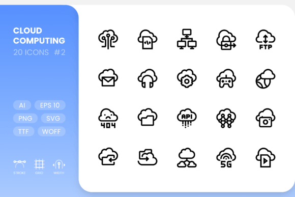 Cloud Line Icons: Streamlining Web Design