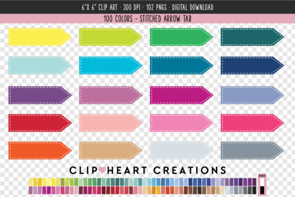 Elevate Designs with Stitched Arrow Clip Art