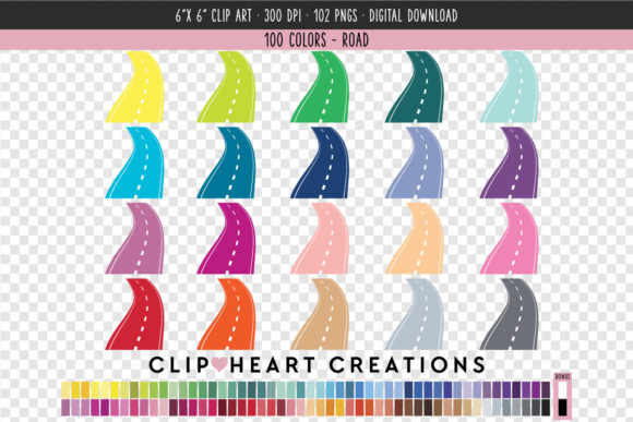 Elevating Visual Storytelling: The Strategic Value of Road Clip Art - 100 Colors in Modern Design