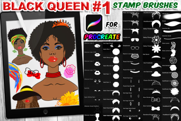 Evaluating the Black Queen Stamp Brush for Procreate 1